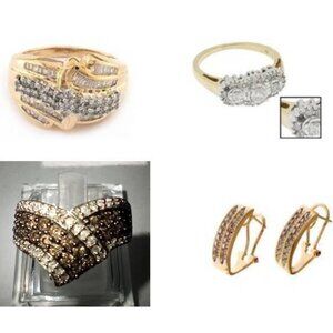 Scratch&Dent – Jewelry Mix – ~21.02g Gold -- ~2.77ctw Diamonds